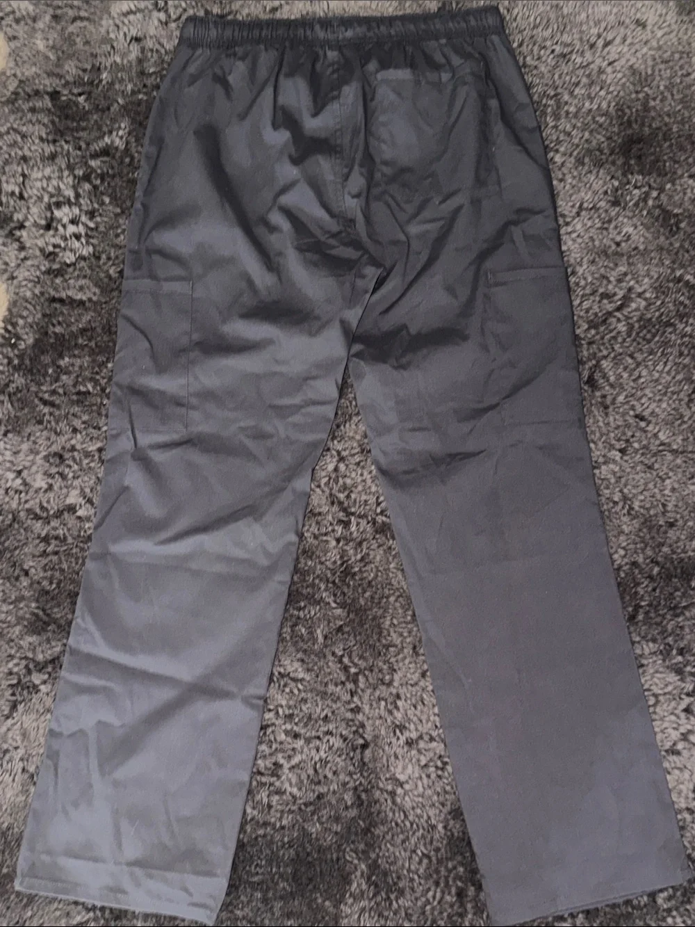 Black Cargo Scrub Pants